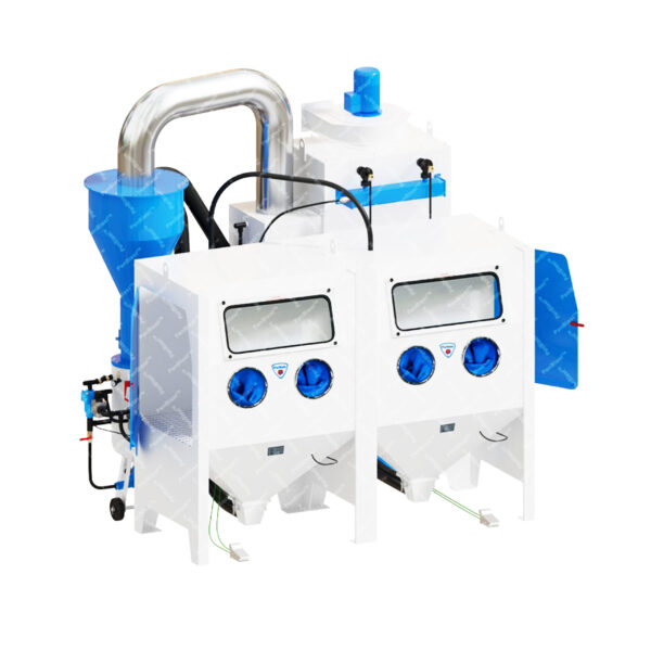 Dual Station Heavy Duty Pressure Blast Cabinet