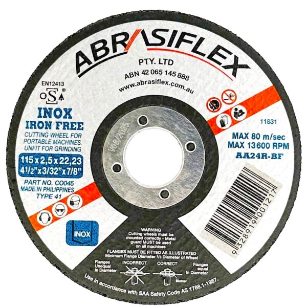 Metal Cut Off Wheels Iron Free