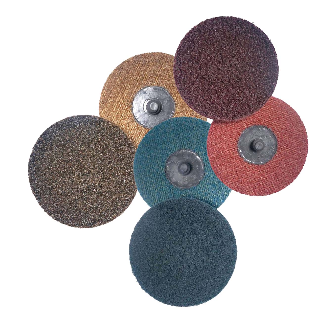 thumbnail image 2 of Black Hawk 3 Inch Roloc Surface Conditioning Discs - 50 Pack Medium Red Quick Change Prep Pads 2 of 6